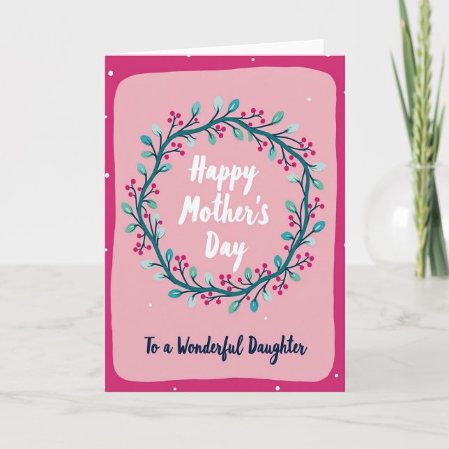 Crimson Berries Mothers Card (Front)