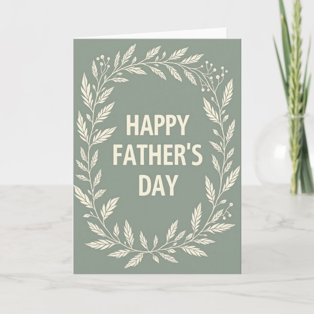 Crimson Berry Fathers Day Card (Front)