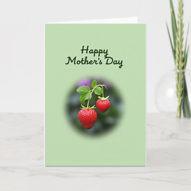 Crimson Berry Mothers Day Card (Front)