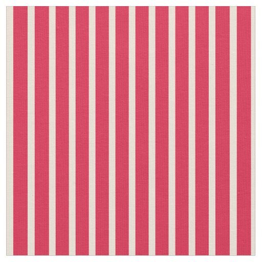 Crimson & Bisque Lines Pattern Fabric
