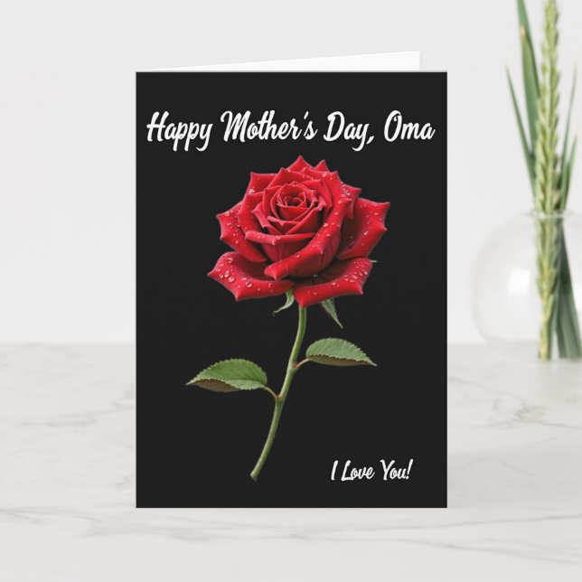 Crimson Bloom Sweetest Day Card (Front)