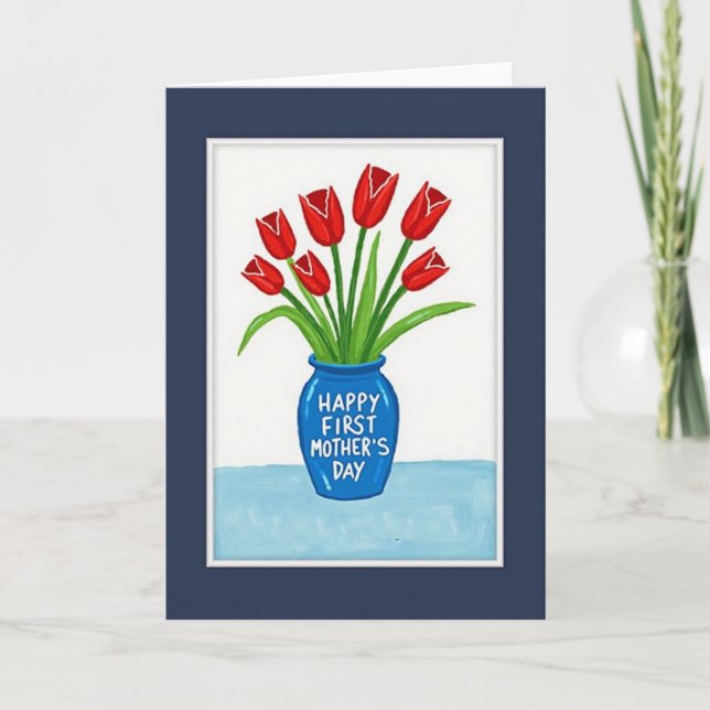 Crimson Blooms Pattern Card (Front)