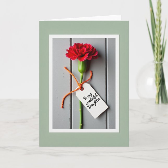 Crimson Blossom Daughter Card (Front)