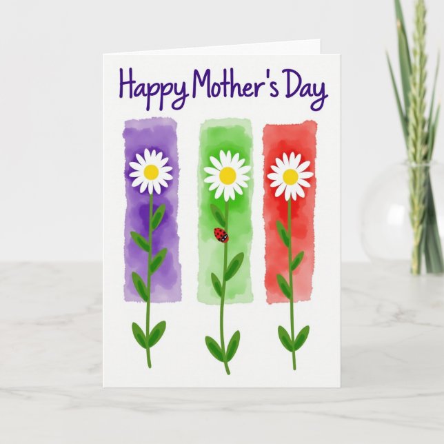 Crimson Blossom Day Card (Front)