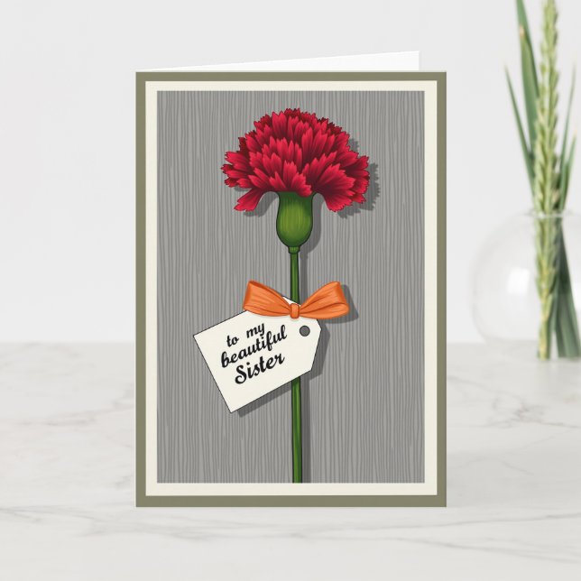 Crimson Blossom Sister Card (Front)