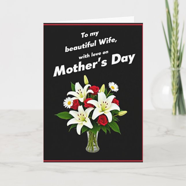 Crimson Border Mother Card (Front)