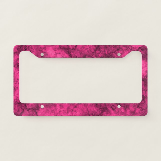 Crimson bright license plate frame (Front)