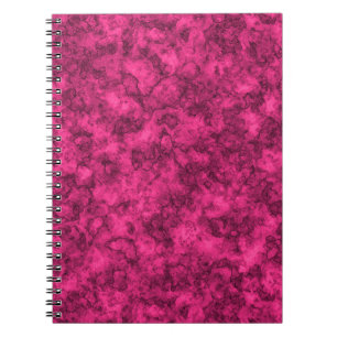 Crimson bright marble pattern notebook