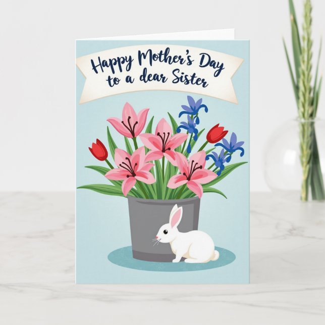 Crimson Buds Mothers Day Card (Front)