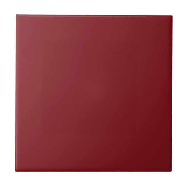 Crimson Carmine Red Square Kitchen and Bathroom Ceramic Tile (Front)