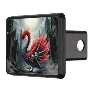 Crimson Cathedral Swan. Hitch Cover