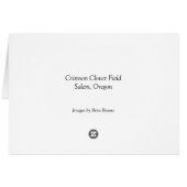 Crimson Clover Field (Back Horizontal)