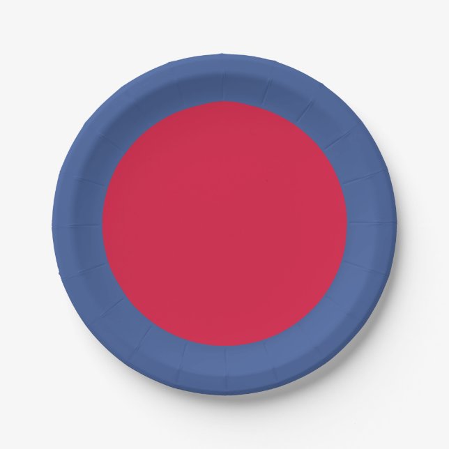 Crimson Core Bold Party Plate – Customizable (Front)