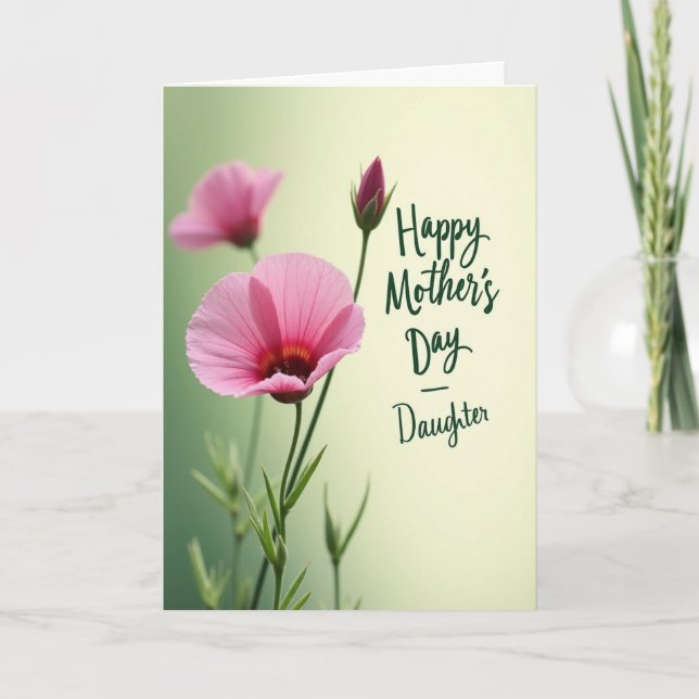 Crimson Core Mothers Day Card (Front)