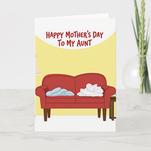 Crimson Couch Aunts Day Card (Front)