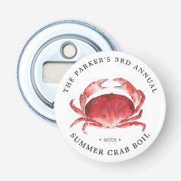 Crimson Crab | Crab Boil Event Bottle Opener