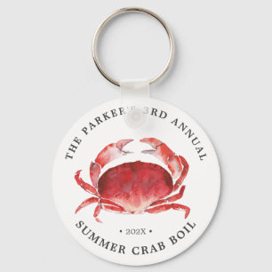 Crimson Crab Crab Boil Event Keychain