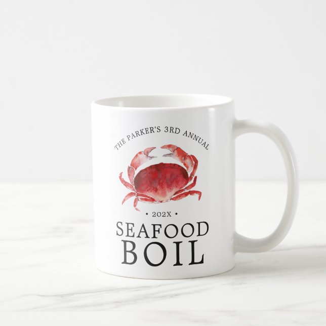 Crimson Crab | Crab Boil Themed Event Coffee Mug (Right)