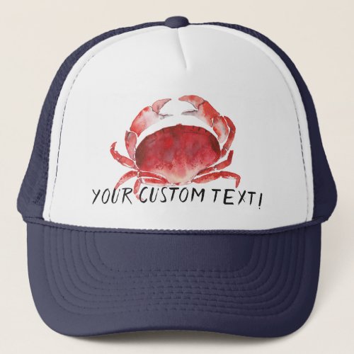 Crimson Crab Trucker Hat