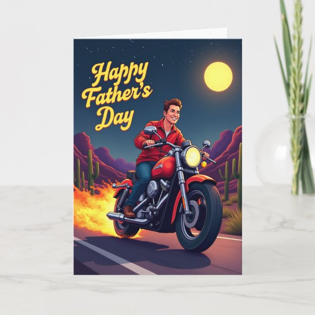 Crimson Cruiser Fathers Day Card (Front)