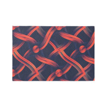 Crimson Currents Abstract