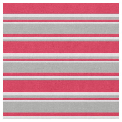 Crimson, Dark Gray, and Lavender Lines Fabric