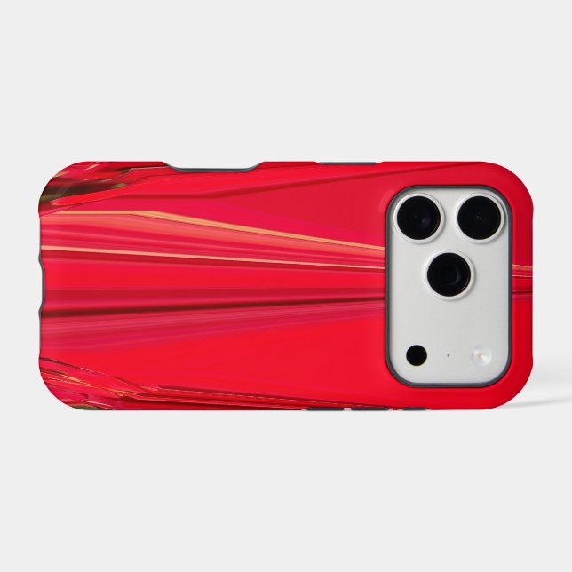 Crimson Depth | Beautiful Red Texture Abstract Art Case-Mate iPhone Case (Back (Horizontal))