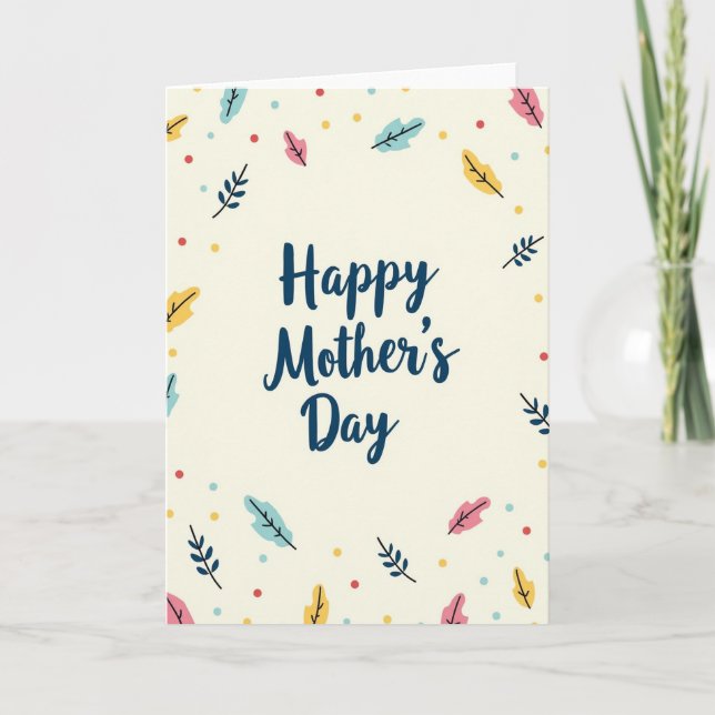 Crimson Dot Mothers Day Card (Front)