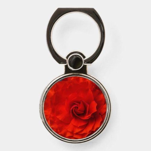 Crimson Double Begonia Phone Ring Holder