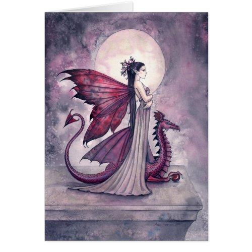 Crimson Dragon Fairy and Dragon Card