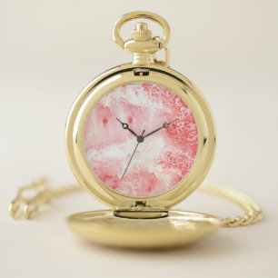 Crimson Echoes Pocket Watch
