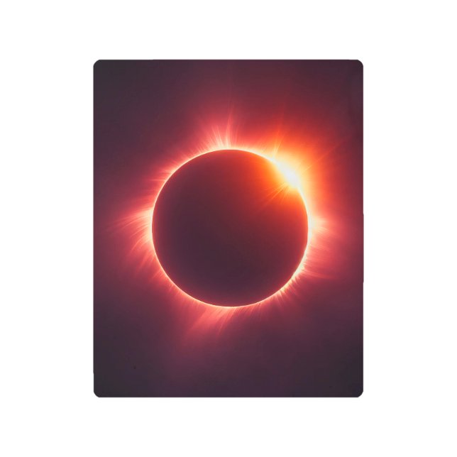 Crimson Eclipse Metal Print (Front)