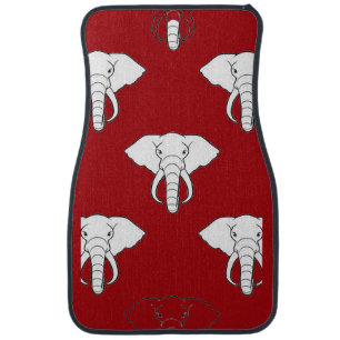 Crimson Elephant Car Floor Mat Set of 4