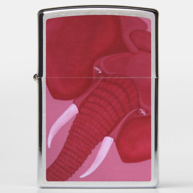 Crimson Elephant Zippo Lighter (Front)