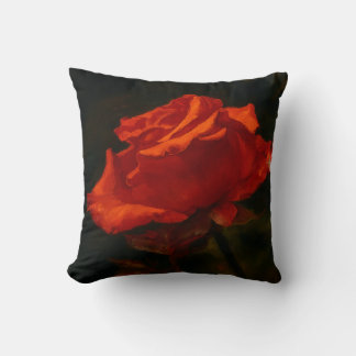 Crimson Embrace Throw Pillow