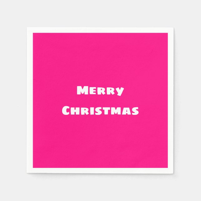 Crimson Festive Love, Warmth, Energy Napkins (Front)