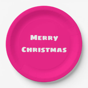 Crimson Festive Love, Warmth, Energy Paper Plates