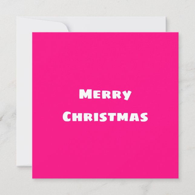 Crimson Festive Merry Christmas    Card (Front)