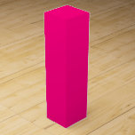 Crimson Festive  Wine Box<br><div class="desc">Crimson is a strong,  warm and compelling color in the design world. It symbolizes excitement,  love,  and power. It's also associated with nobility and royalty.  Deep pink crimson colored design. Flat abstract art.</div>