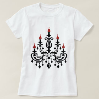 "Crimson Flame Chandelier" T-Shirt