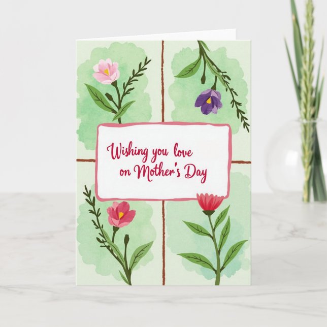 Crimson Flower Card (Front)