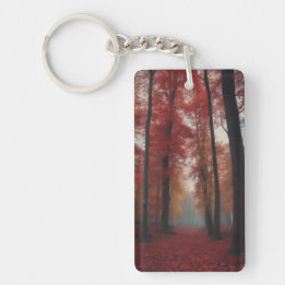 Crimson Forest Keychain