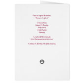 Crimson Foxglove Cards (Back)