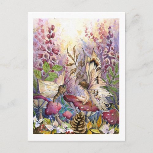 Crimson Foxglove Postcard