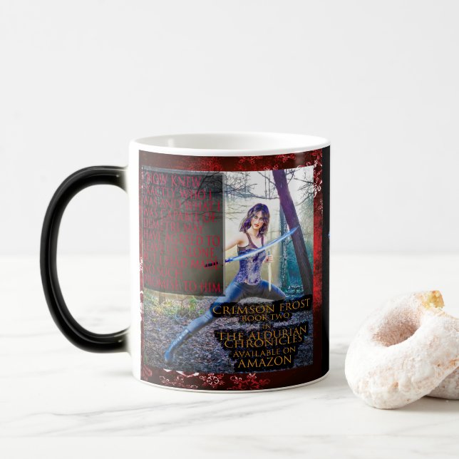 Crimson Frost Morphing Mug (With Donut)