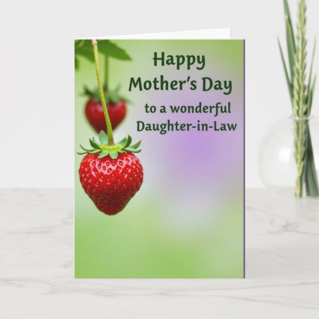 Crimson Fruit Mothers Day Card (Front)