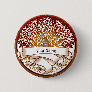  Crimson Genealogy Family Tree Surname custom pin 