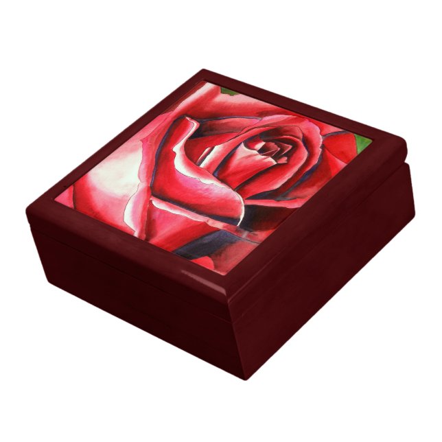 Crimson Glory Rose Valentine gift box (Side)