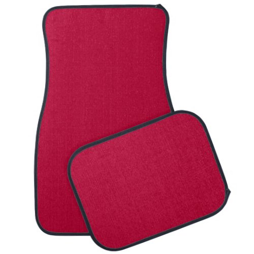 Crimson Glory Solid Color Car Floor Mat
