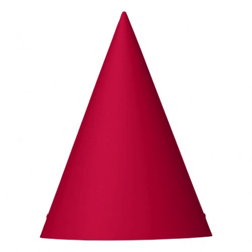 Crimson Glory Solid Color Party Hat